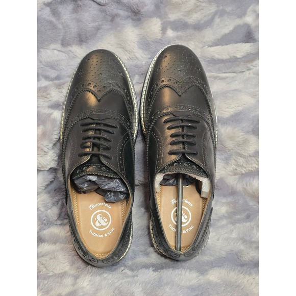 NWB Thomas & Vine Franklin Wingtip Oxford‎ Dress Shoes Black Size 8 main image 8